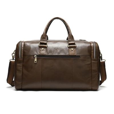 Caper Leather Weekender Bag – Stylish Getaway Essential