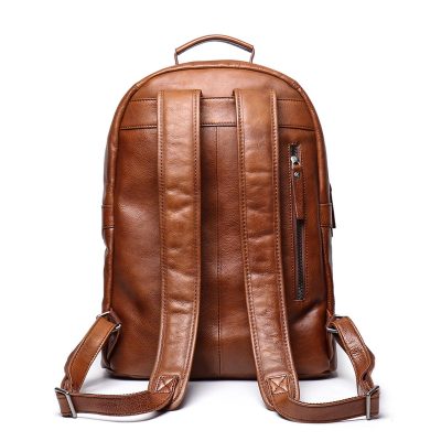 Heritage Leather Scholar Backpack – Classic Academic Style