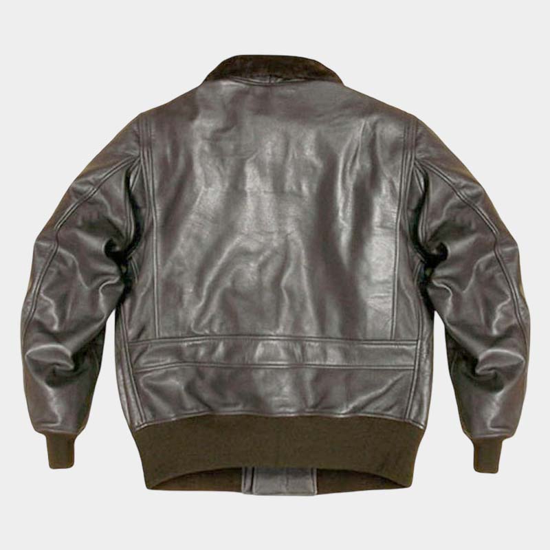 Seal Brown goatskin US Navy G-1 jacket with mouton fur collar