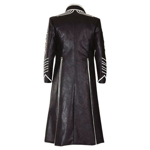 Back design detail of Devil May Cry 5 Vergil black coat