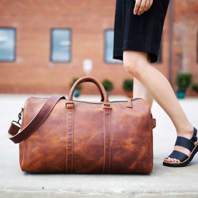 Atlas Leather Expedition Duffle Bag