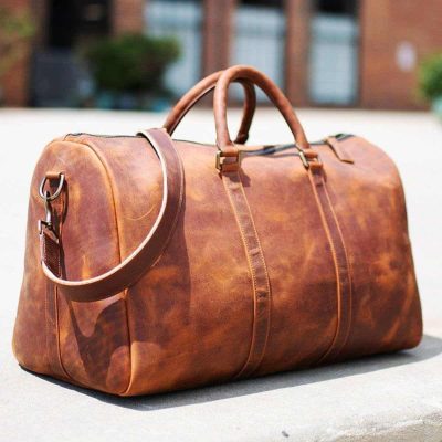 Atlas Leather Expedition Duffle Bag