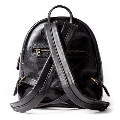 Elyna Petite Leather Explorer Backpack – Compact Travel Style
