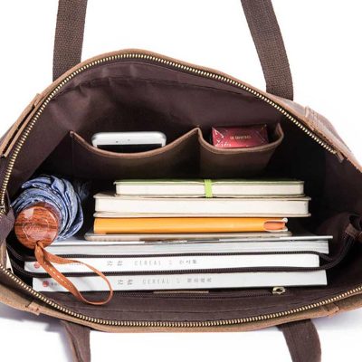 Evelyn Medium Leather Tote Bag