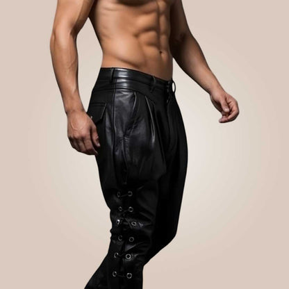 handmade gothic leather pants