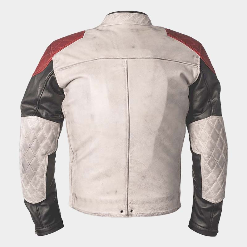 Black Helstons Tracker motorcycle jacket with racer-inspired design