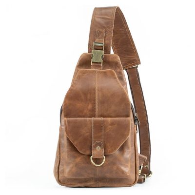 Nexus Leather Crossbody Sling Bag – Minimalist Everyday Carry