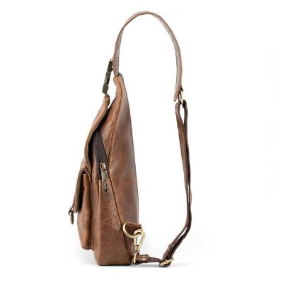 Nexus Leather Crossbody Sling Bag – Minimalist Everyday Carry