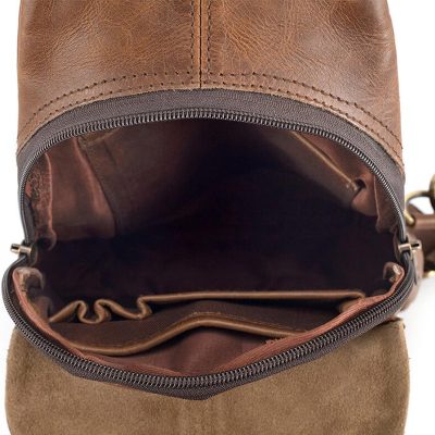 Nexus Leather Crossbody Sling Bag – Minimalist Everyday Carry