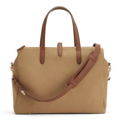 Saffiano Leather Duffle Travel Bag – Premium RFID-Blocking Organizer