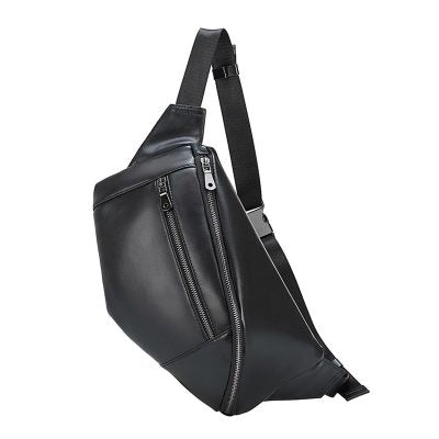 Lenard Leather Sling Bag – Compact Urban Crossbody for Men