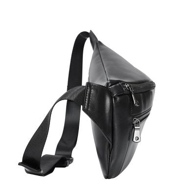 Lenard Leather Sling Bag – Compact Urban Crossbody for Men