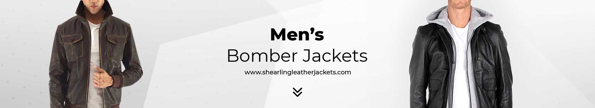 Men's Bomber Jackets Promotional Banner