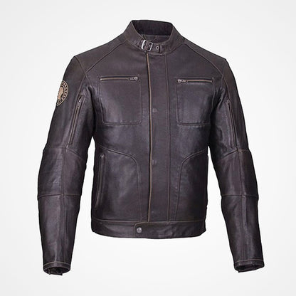 Men's Premium Leather Biker Rocker Jacket