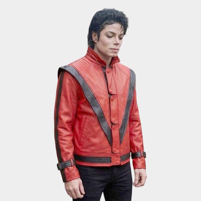 Handmade Michael Jackson inspired jacket with quilted shoulder detailing