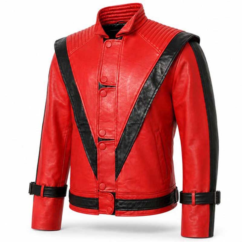 Michael Jackson-inspired jacket with covered press-stud closure