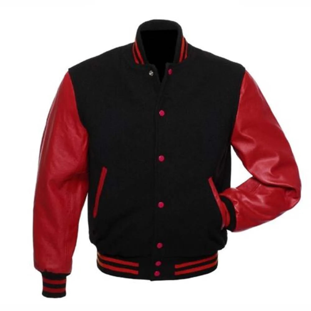 Men New Varsity Letterman Bomber Jacket