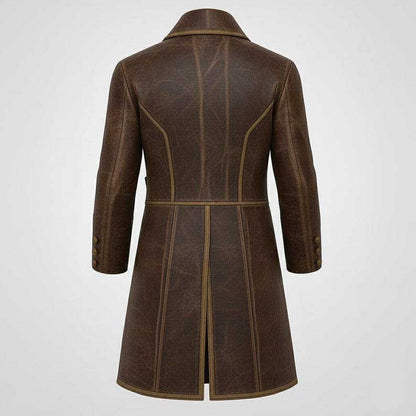 Brown Leather Pirate Captain Cosplay Coat