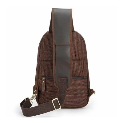 Vintage Casual Leather Sling Bag – Everyday Crossbody for Men & Women