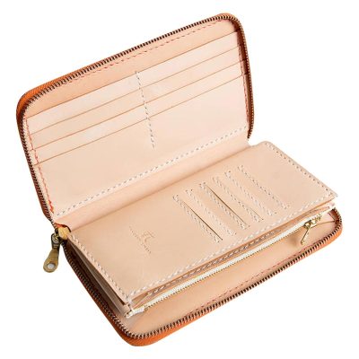 Bellroy Brown Leather Zip Folio Wallet – Premium RFID-Blocking Organizer